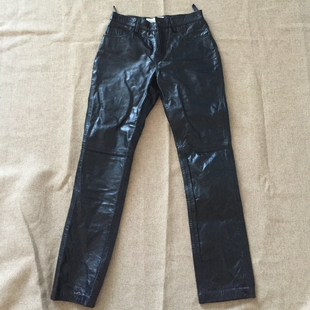 Vintage Leather high waist pants